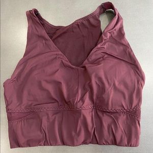 Maroon Athleta Sports Bra